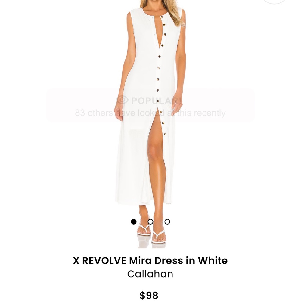 Worn once quickly for pic X REVOLVE Mira Dress in White
Callahan size M